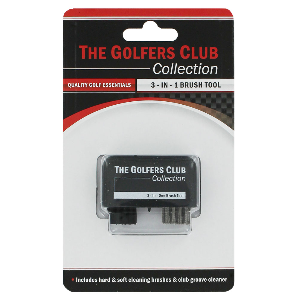 The Golfers Club 3 In 1 Brush Tool